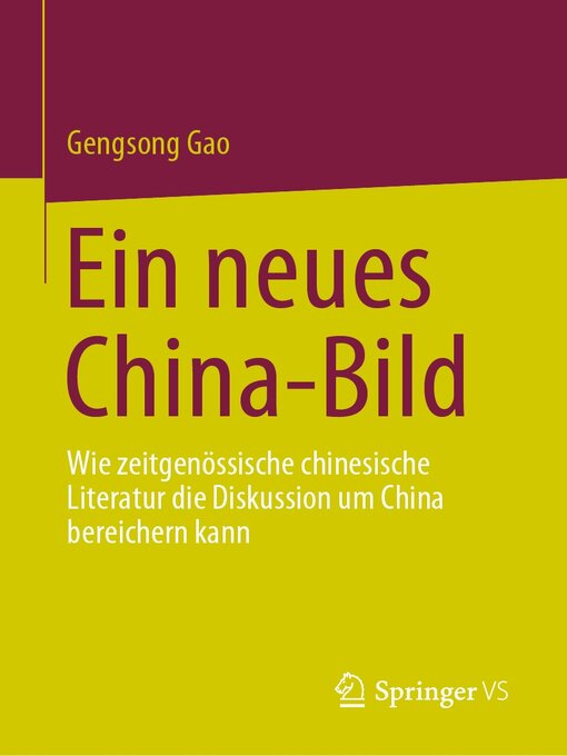 Title details for Ein neues China-Bild by Gengsong Gao - Available